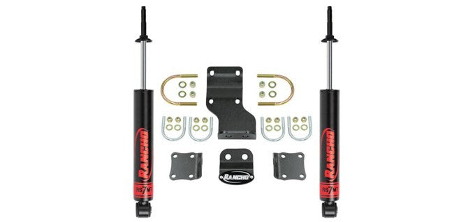 Rancho RS7MT Dual Steering Stabilizer - Satin Black - Jeep Wrangler JL 2018-23