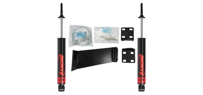 Rancho RS7MT Dual Steering Stabilizer - Satin Black - Ford Fullsize Truck 2005-23