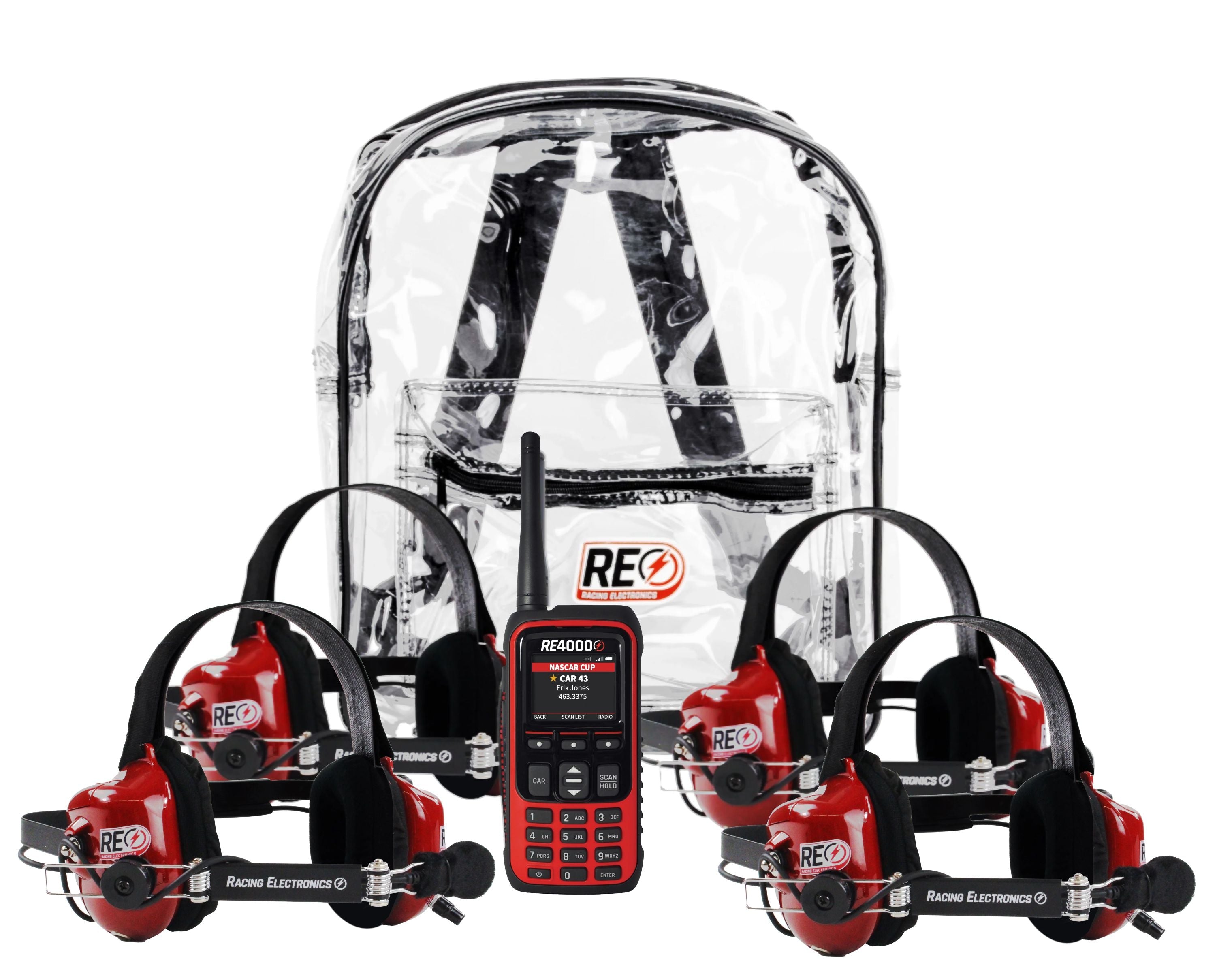 Racing Electronics RE4000 Deluxe GEMINI 5 Intercom System - 4 Person