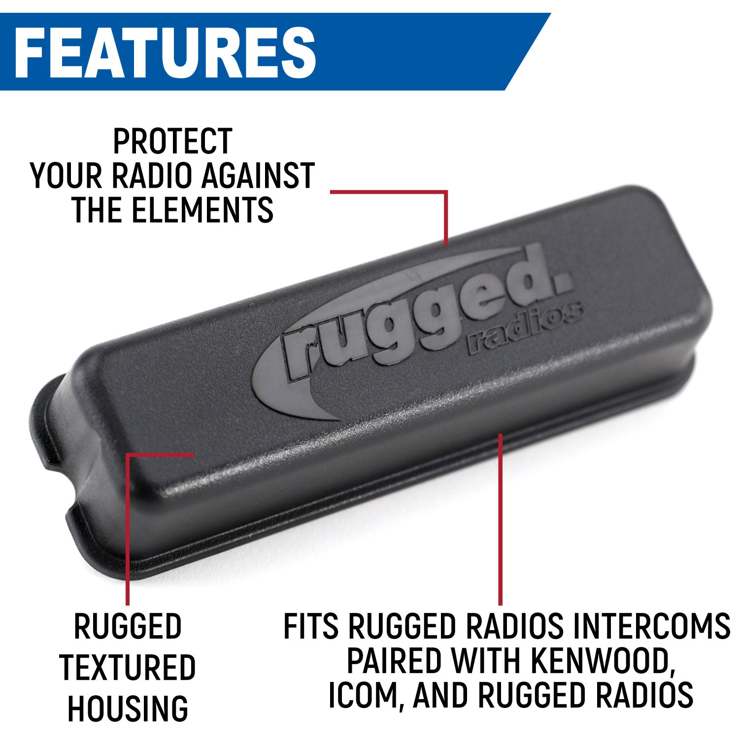 Rugged Radios Rugged Radios Magnetic Radio Cover RCM