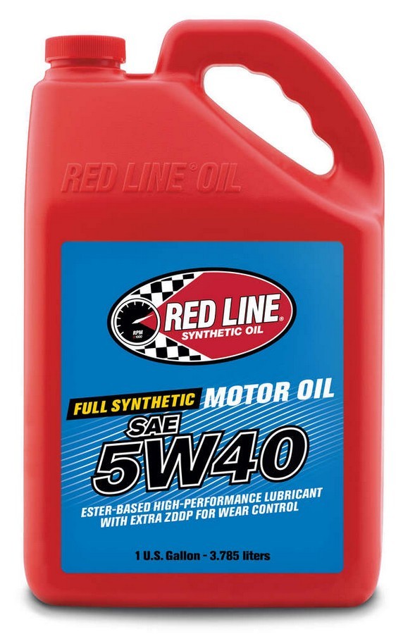 Red Line High Performance 5W40 Synthetic Motor Oil - 1 Gallon Jug