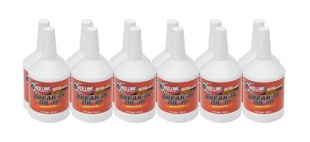 Red Line Break-In Oil 40 High Zinc 40W Motor Oil - 1 Qt Bottle (Case of 12)