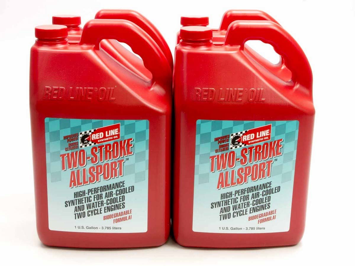 Red Line Allsport Low Ash 2 Stroke Oil - Synthetic - 1 Gallon (Case of 4)