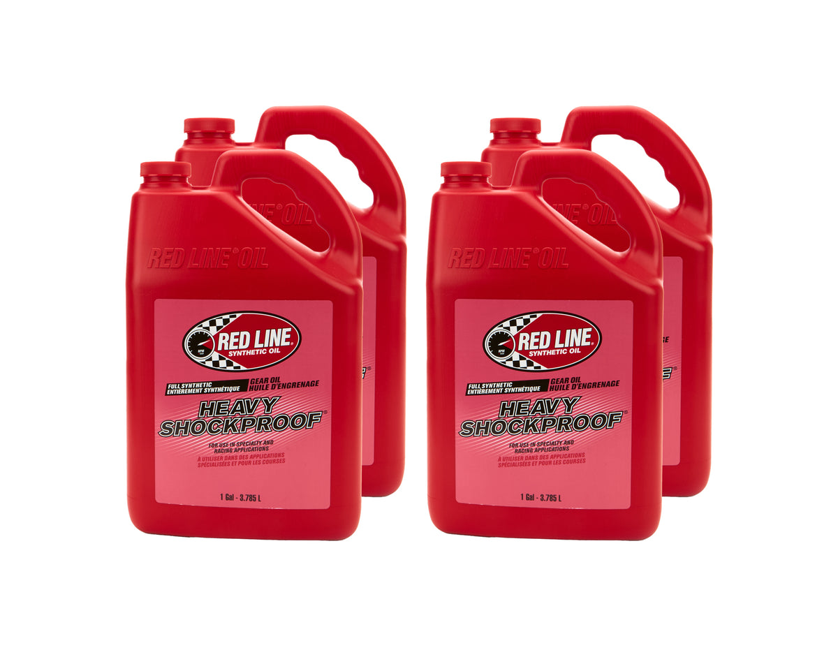 Red Line Heavy Shockproof Synthetic Gear Oil - 1 Gallon Bottle (Case of 4)