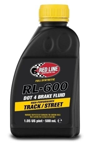 Red Line RL-600 Synthetic Brake Fluid - DOT 4 - 16.9 oz Bottle