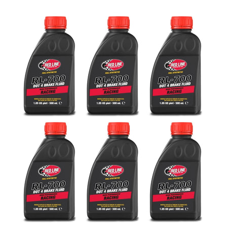 Red Line RL-700 DOT 4 Brake Fluid - 16.9 oz (Case of 6)