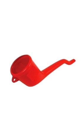 Red Line Round Funnel - 3 in OD x 12 in Long - Red