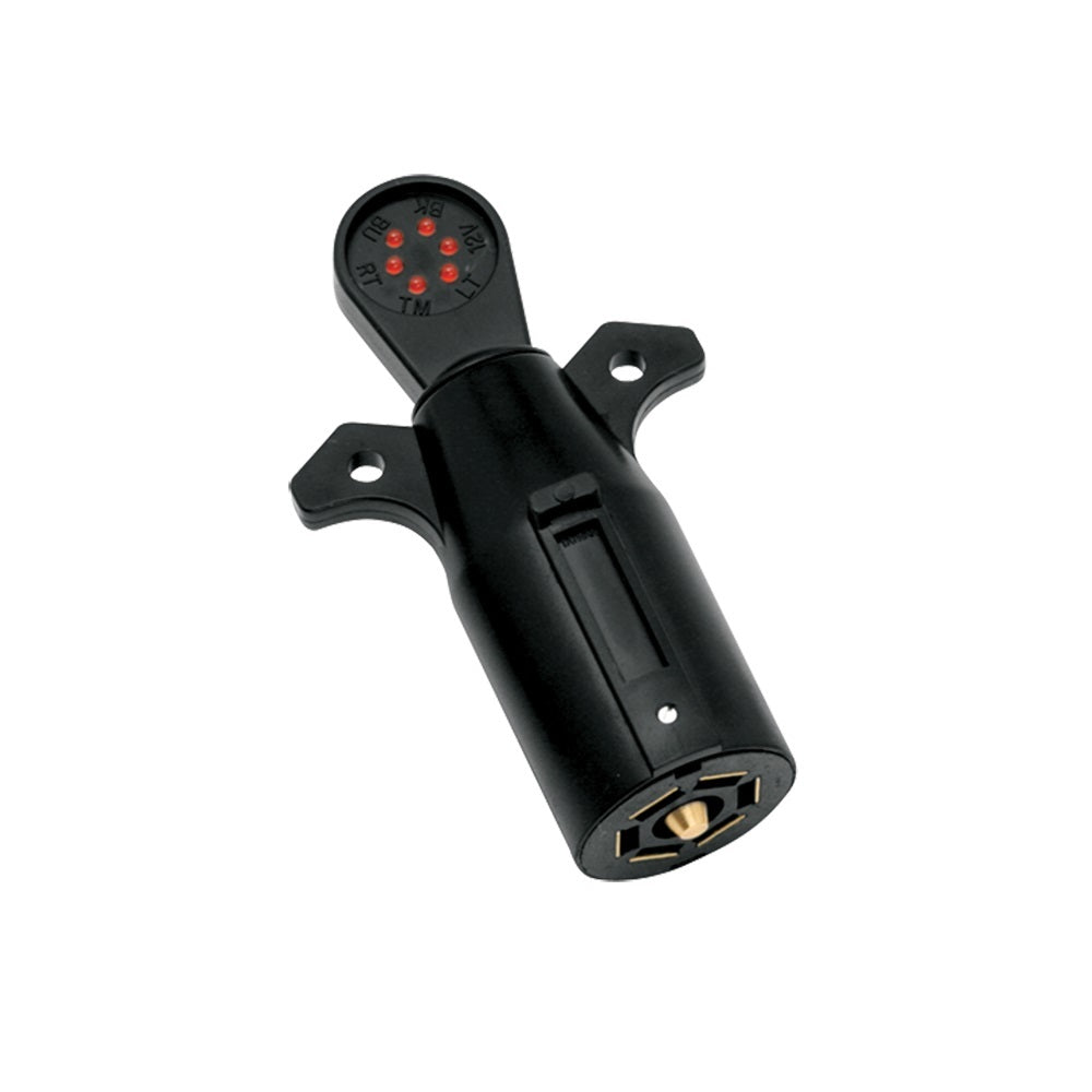 Tow Ready Trailer Light Tester w/ LED Display - Black - Vehicle Side 7 Blade