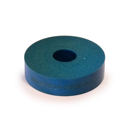 RE Suspension 5153 Series Bump Stop Puck - 2 in OD - 0.625 in ID - 0.5 in Tall - 65 Durometer - Blue