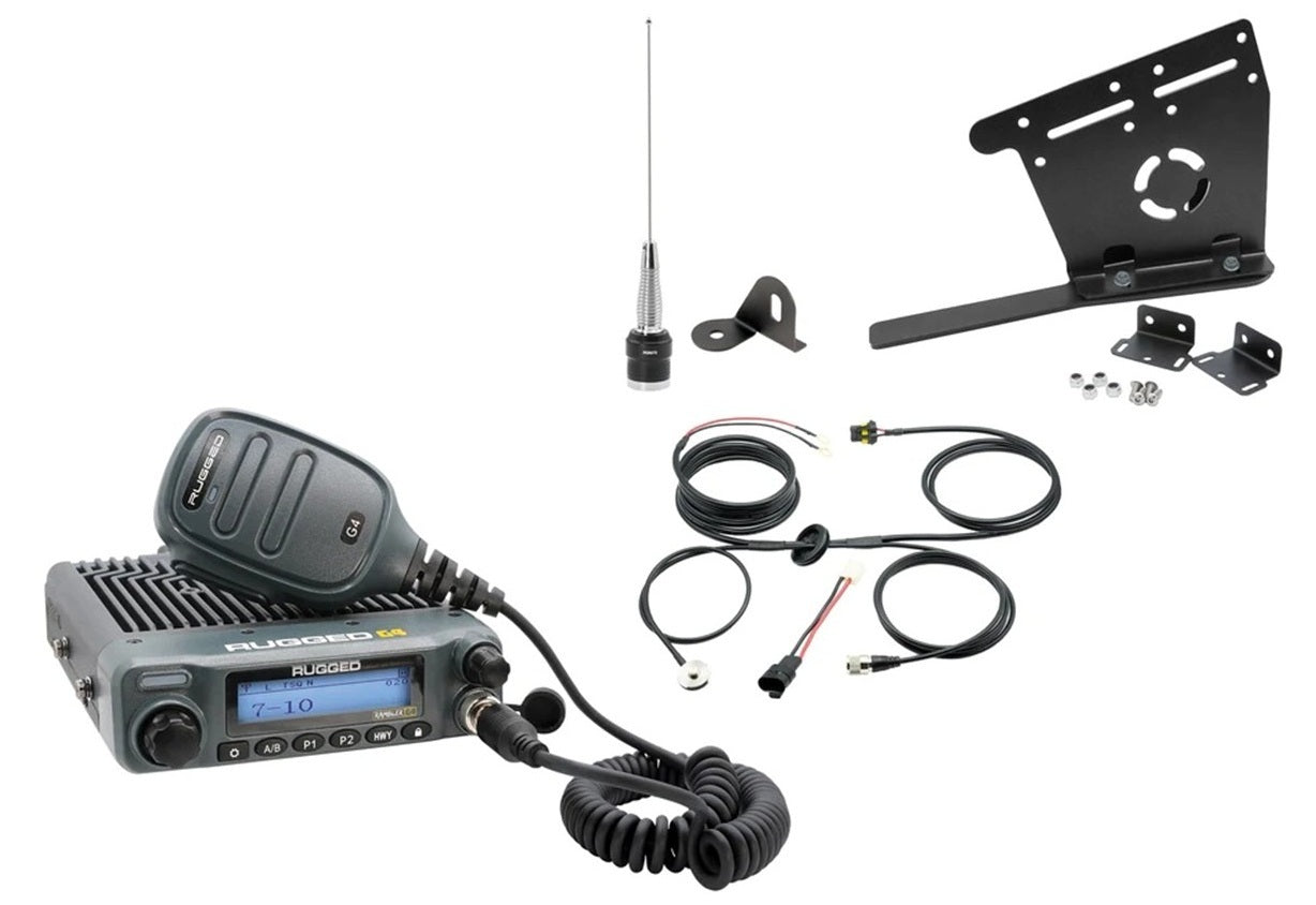 Rugged Radios G4 GMRS Mobile Radio Kit - 46 Watt - Jeep Wrangler JL / JT 2018-25
