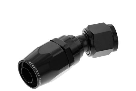 Redhorse Performance 1030 Series 8 AN Hose to 8 AN Female 30 Degree Swivel Hose End - Black