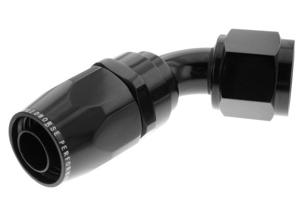 Redhorse Performance 1060 Series 10 AN Hose to 10 AN Female 60 Degree Swivel Hose End - Black