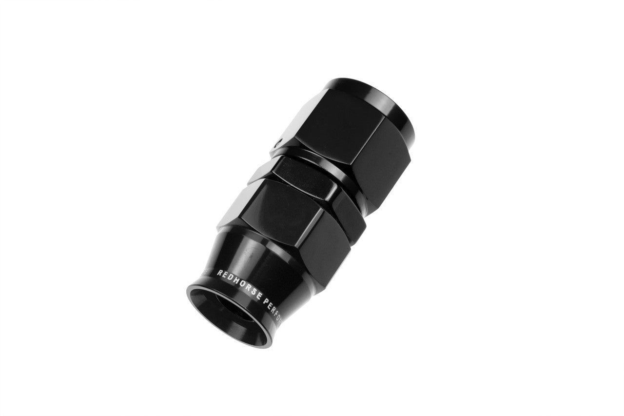Redhorse Performance 1200 Series 8 AN PTFE Hose to 8 AN Female Straight Hose End - Black