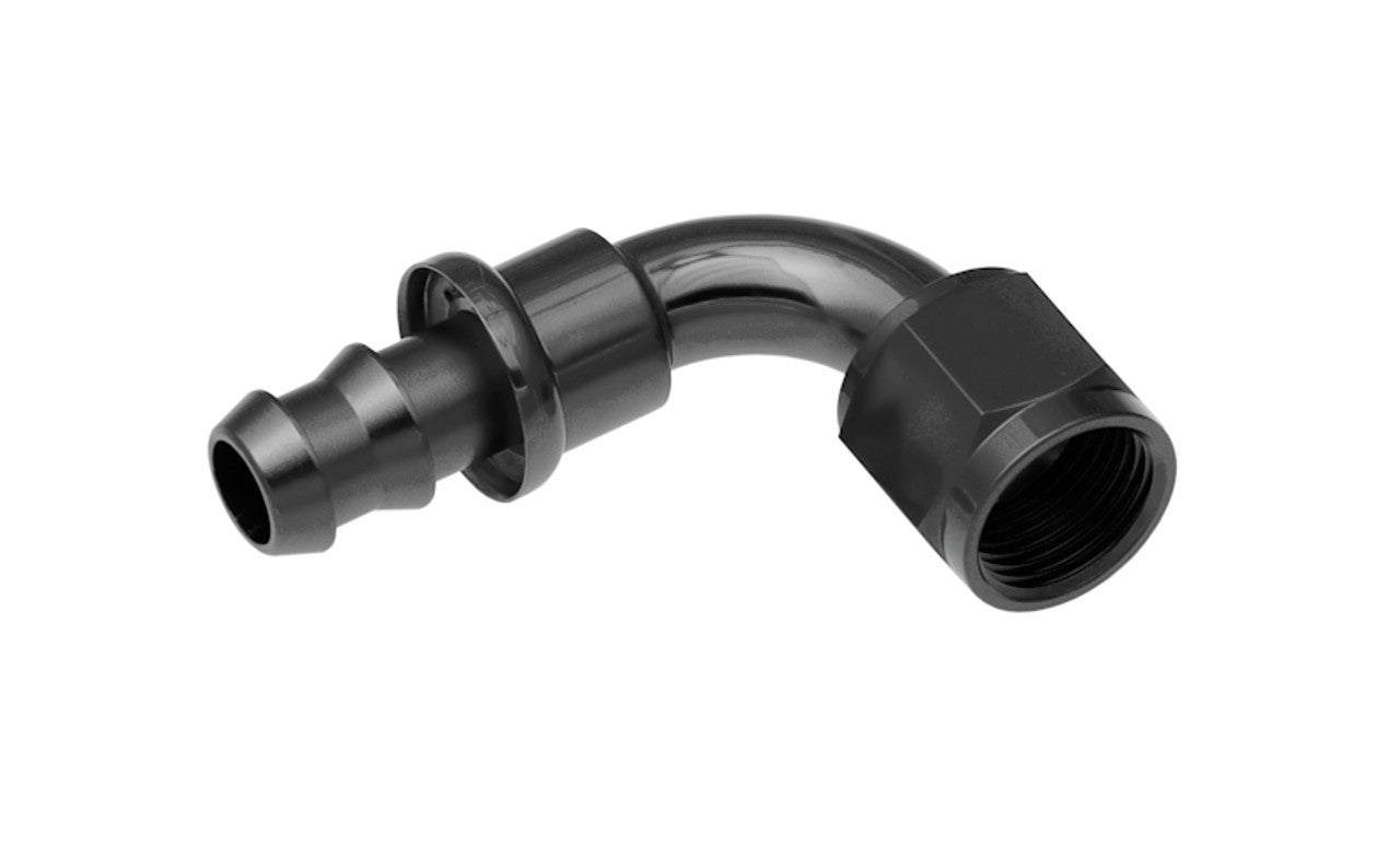 Redhorse Performance 2090 Series 4 AN Hose to 4 AN Female 90 Degree Hose End - Black
