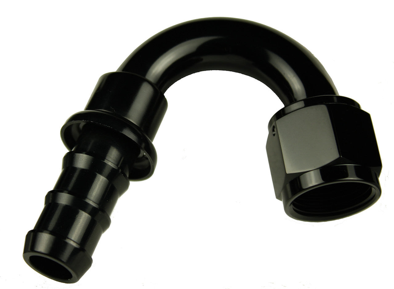 Redhorse Performance 2150 Series 6 AN Hose to 6 AN Female 150 Degree Hose End - Black