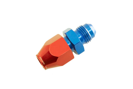 Redhorse Performance 3100 Series 6 AN Male to 3/8 in Compression Fitting Straight Hard Line Adapter - Blue / Red