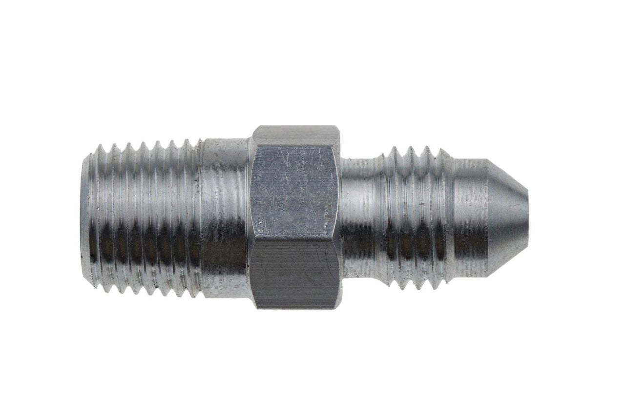 Redhorse Performance 316 Series 3 AN Male to 1/8 in NPT Male Straight Stainless Brake Adapter