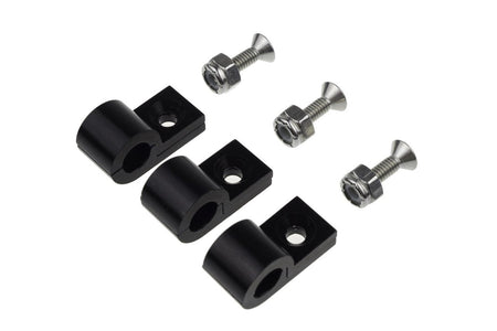 Redhorse Performance 320 Series 2-Piece Line Clamp - Black - 3/16 in ID (Set of 6)