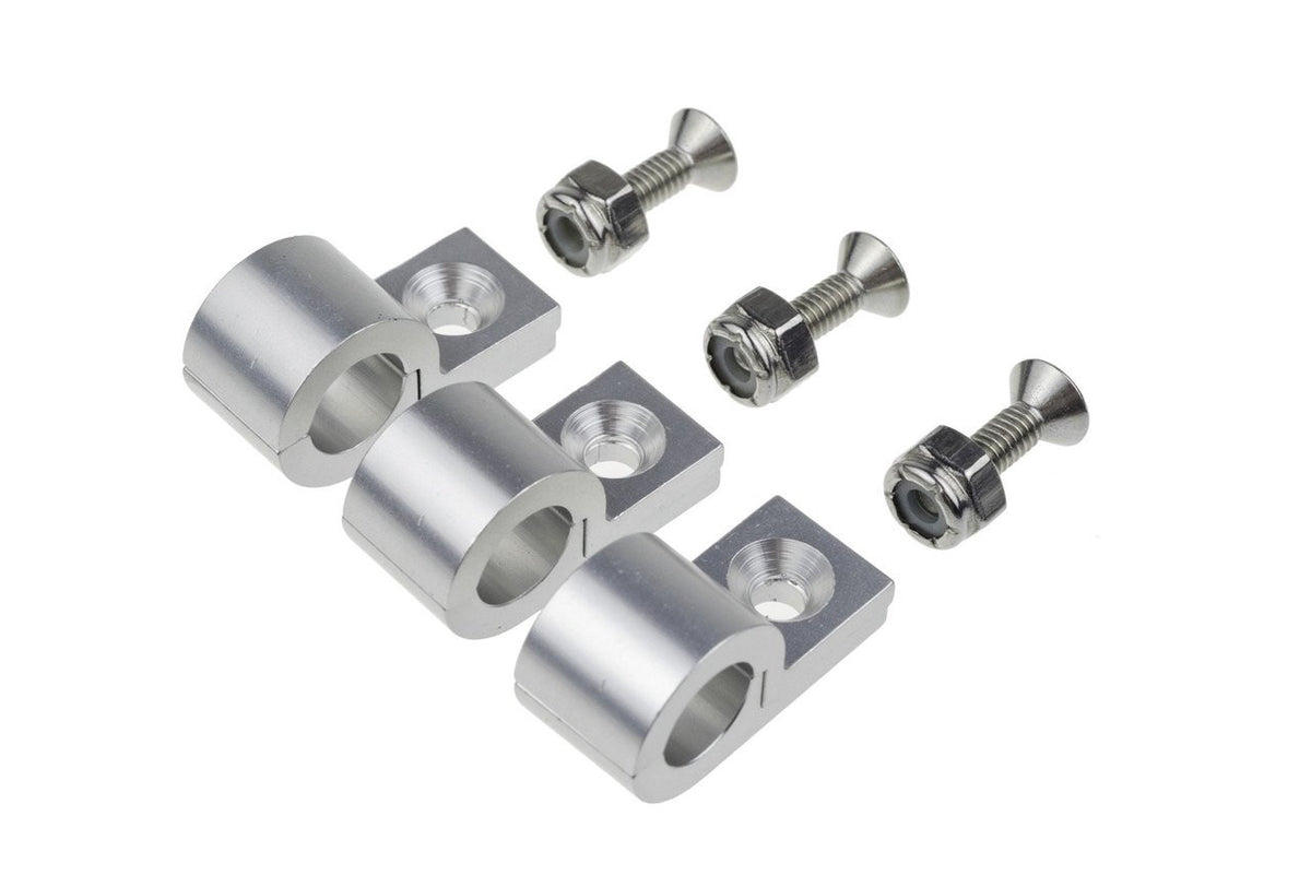 Redhorse Performance 320 Series 2-Piece Line Clamp - Black - 3/8 in ID (Set of 6) 320-38-5