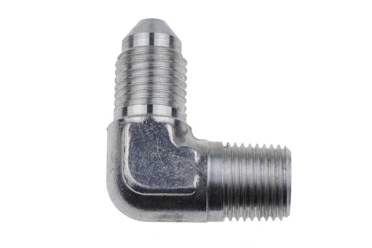 Redhorse Performance 322 Series 3 AN Male to 1/8 in NPT Male 90 Degree Stainless Brake Adapter