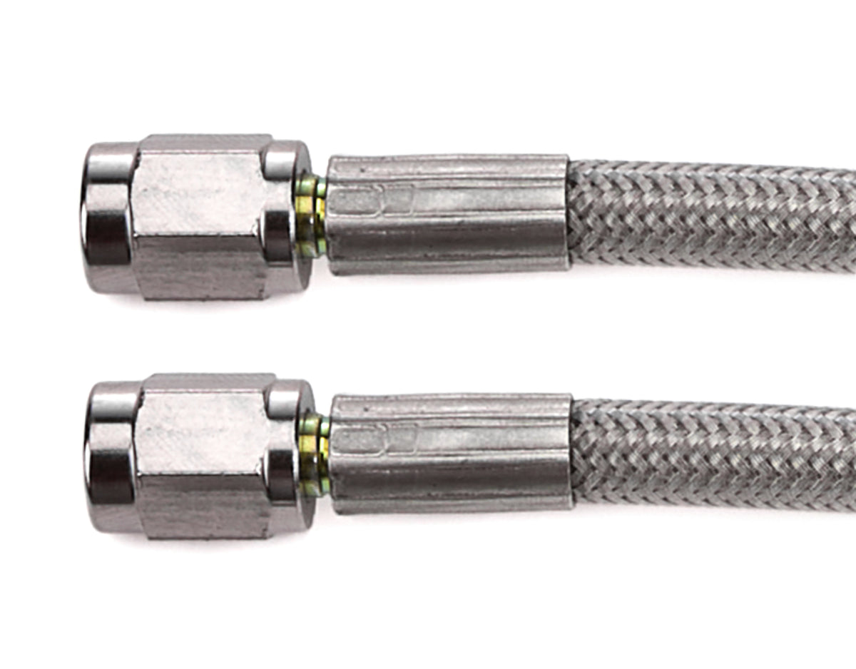 Redhorse Performance 3300 Series Braided Stainless PTFE Brake Hose - 9 in - 3 AN Hose - 3 AN Straight Female