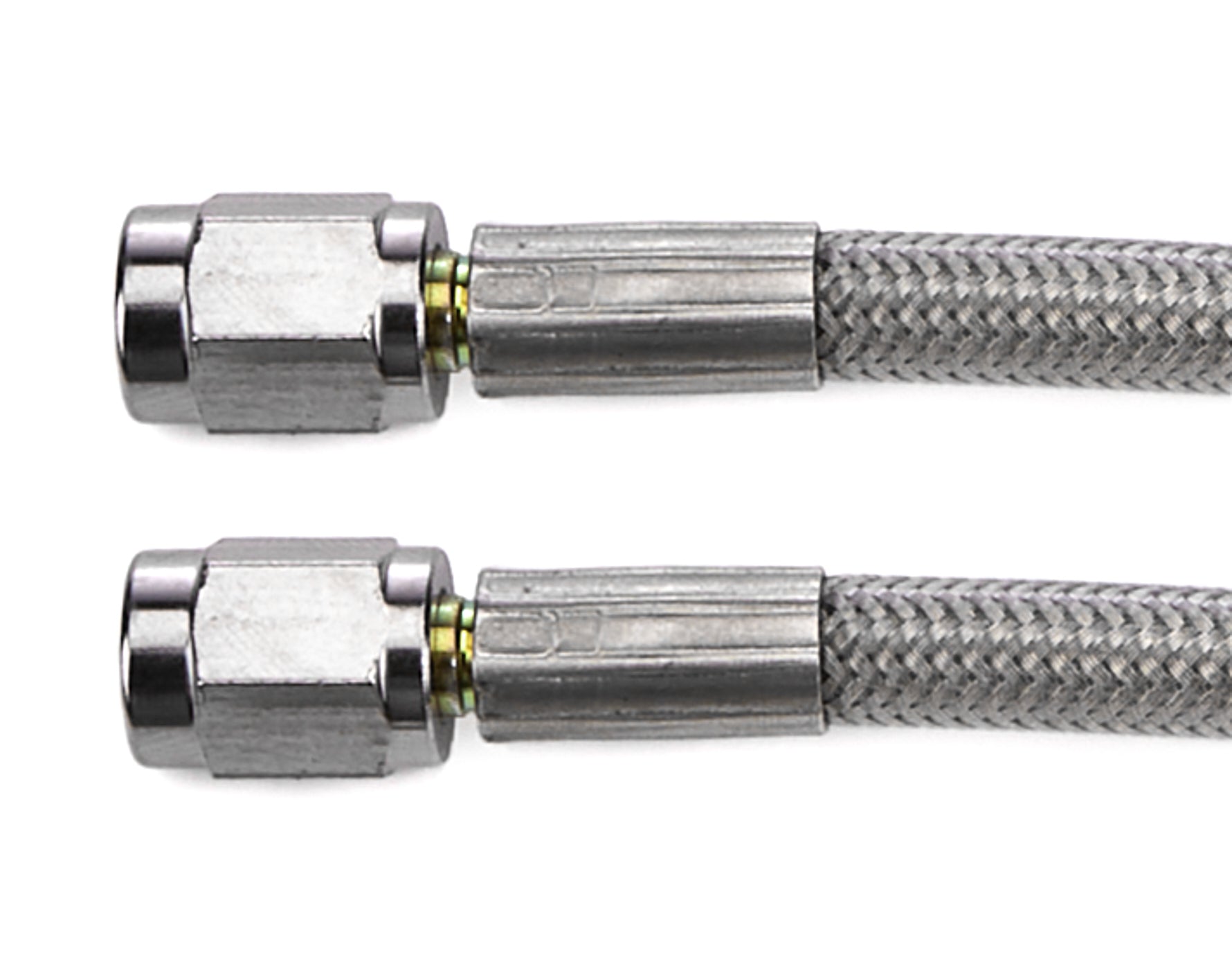 Redhorse Performance 3300 Series Braided Stainless PTFE Brake Hose - 15 in - 3 AN Hose - 3 AN Straight Female