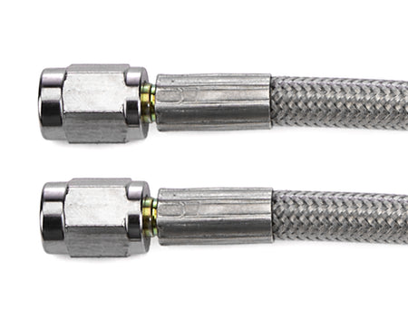 Redhorse Performance 3300 Series Braided Stainless PTFE Brake Hose - 15 in - 3 AN Hose - 3 AN Straight Female