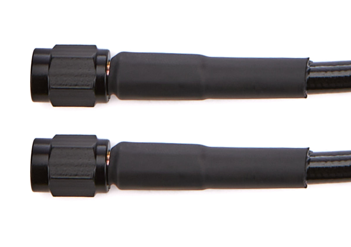 Redhorse Performance 3302 Series Braided Stainless PTFE Brake Hose - 30 in - 3 AN Hose - 3 AN Straight Female - Black
