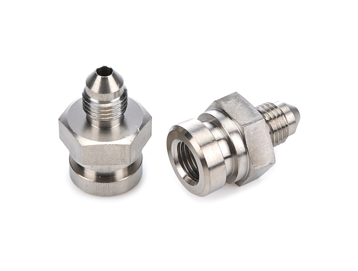 Redhorse Performance 335 Series 3 AN Male to 3/8-24 in Female Inverted Flare Straight Stainless Brake Adapter