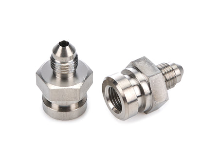 Redhorse Performance 335 Series 3 AN Male to 3/8-24 in Female Inverted Flare Straight Stainless Brake Adapter