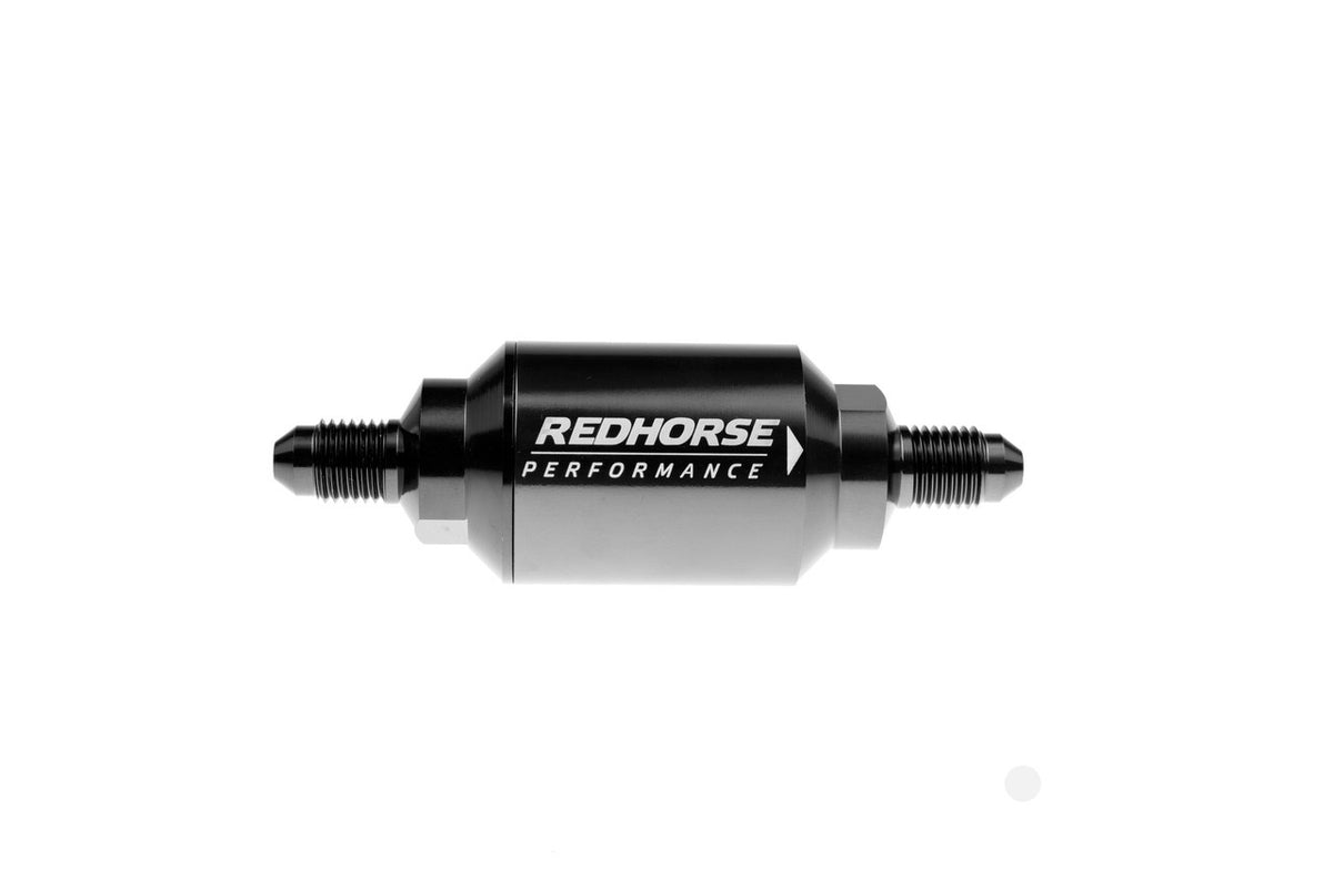 Redhorse Performance 4152 Series Flapper Check Valve - 6 AN Male Inlet - 6 AN Male Outlet - Black