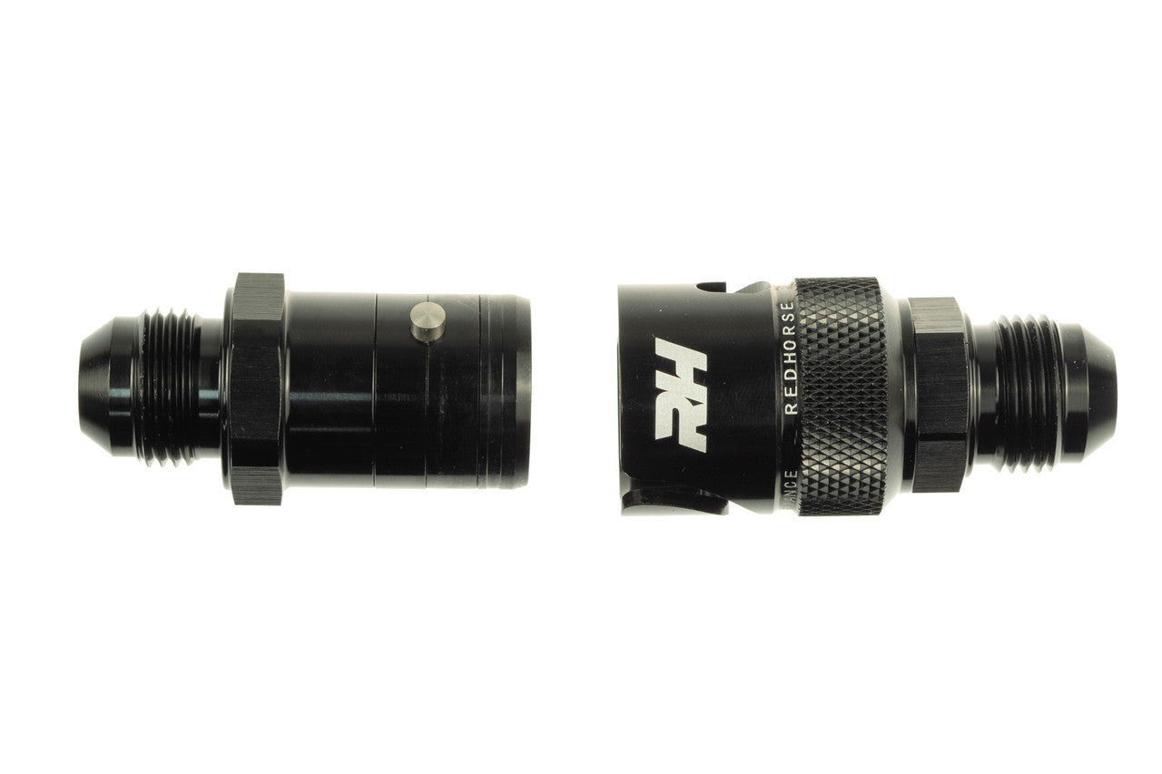 Redhorse Performance 4155 Series 8 AN Male Quick Disconnect Fitting - Black 