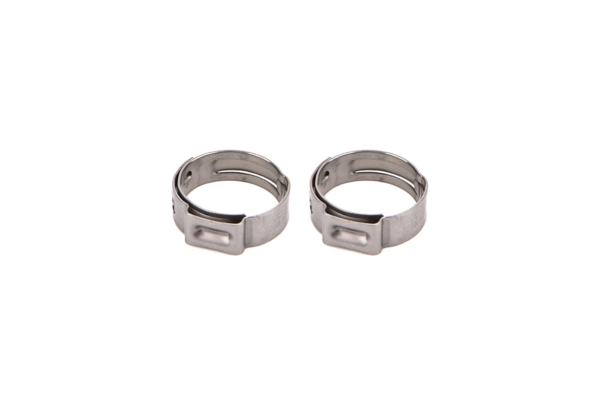 Redhorse Performance 420 Series Stainless Push Lock Hose Band Clamp - 6 AN (Pair)