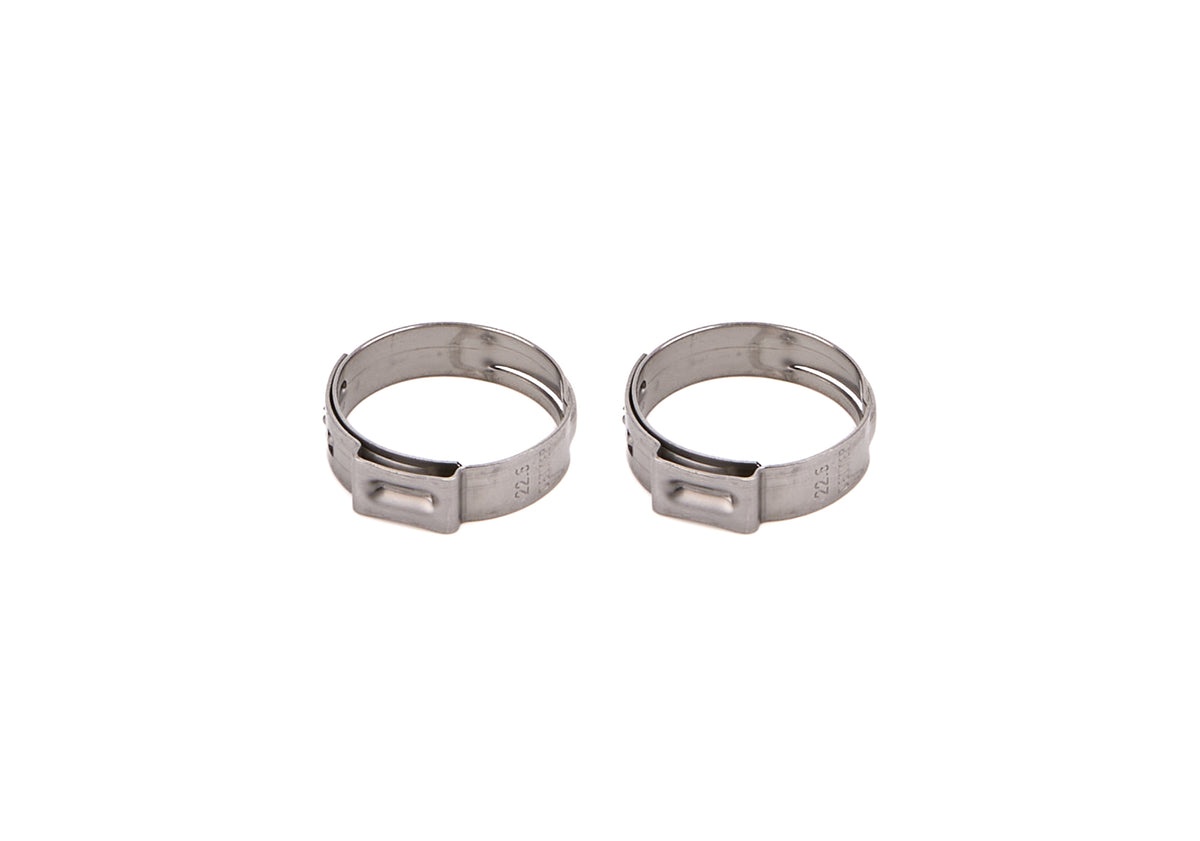 Redhorse Performance 420 Series Stainless Push Lock Hose Band Clamp - 8 AN (Pair)
