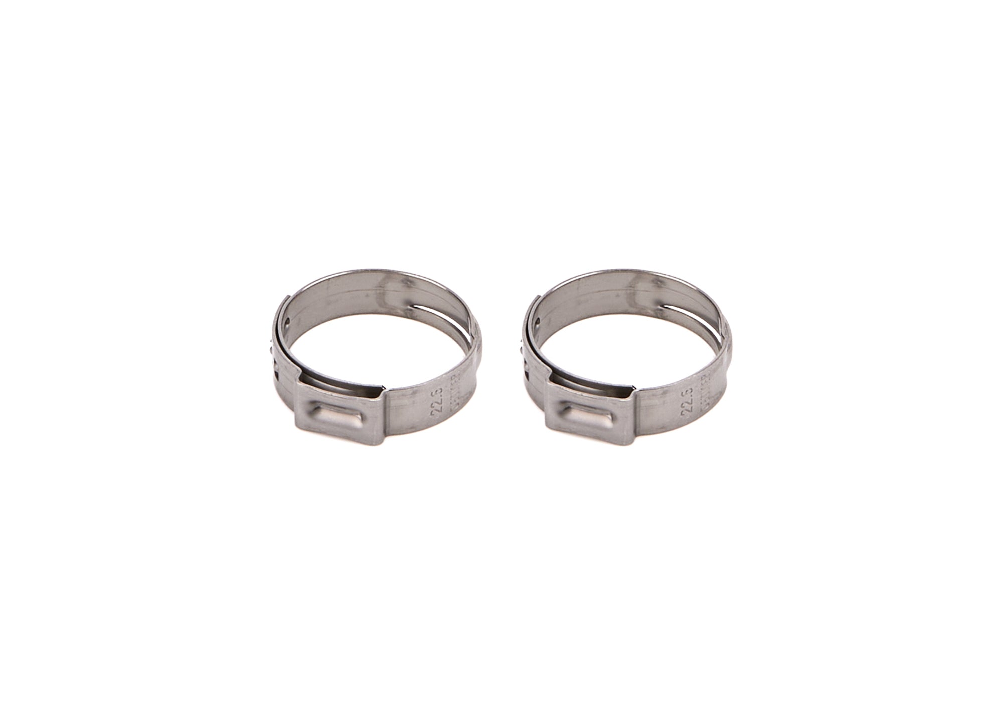 Redhorse Performance 420 Series Stainless Push Lock Hose Band Clamp - 8 AN (Pair)