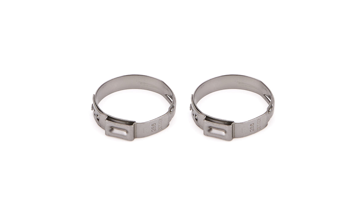 Redhorse Performance 420 Series Stainless Push Lock Hose Band Clamp - 12 AN (Pair)
