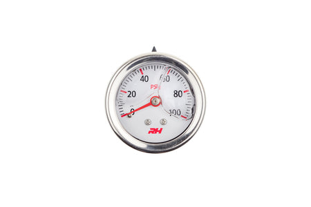 Redhorse Performance 5001 Series Fuel Pressure Gauge - 0-100 psi - Full Sweep - White Face