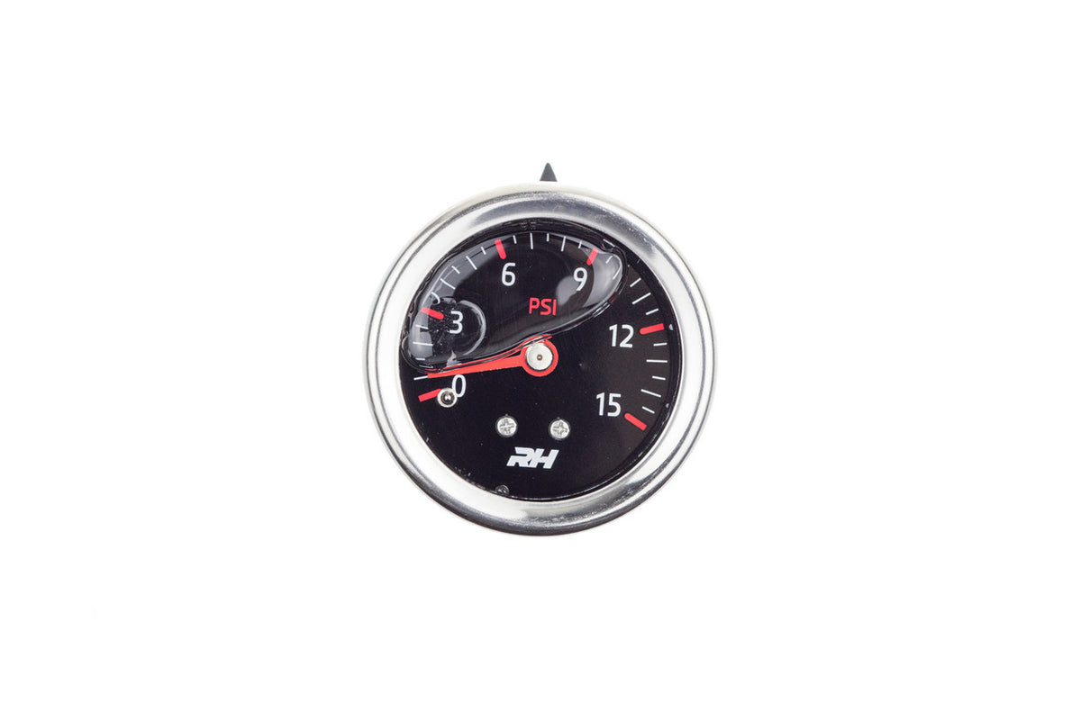 Redhorse Performance 5001 Series Fuel Pressure Gauge - 0-15 psi - Full Sweep - Black Face