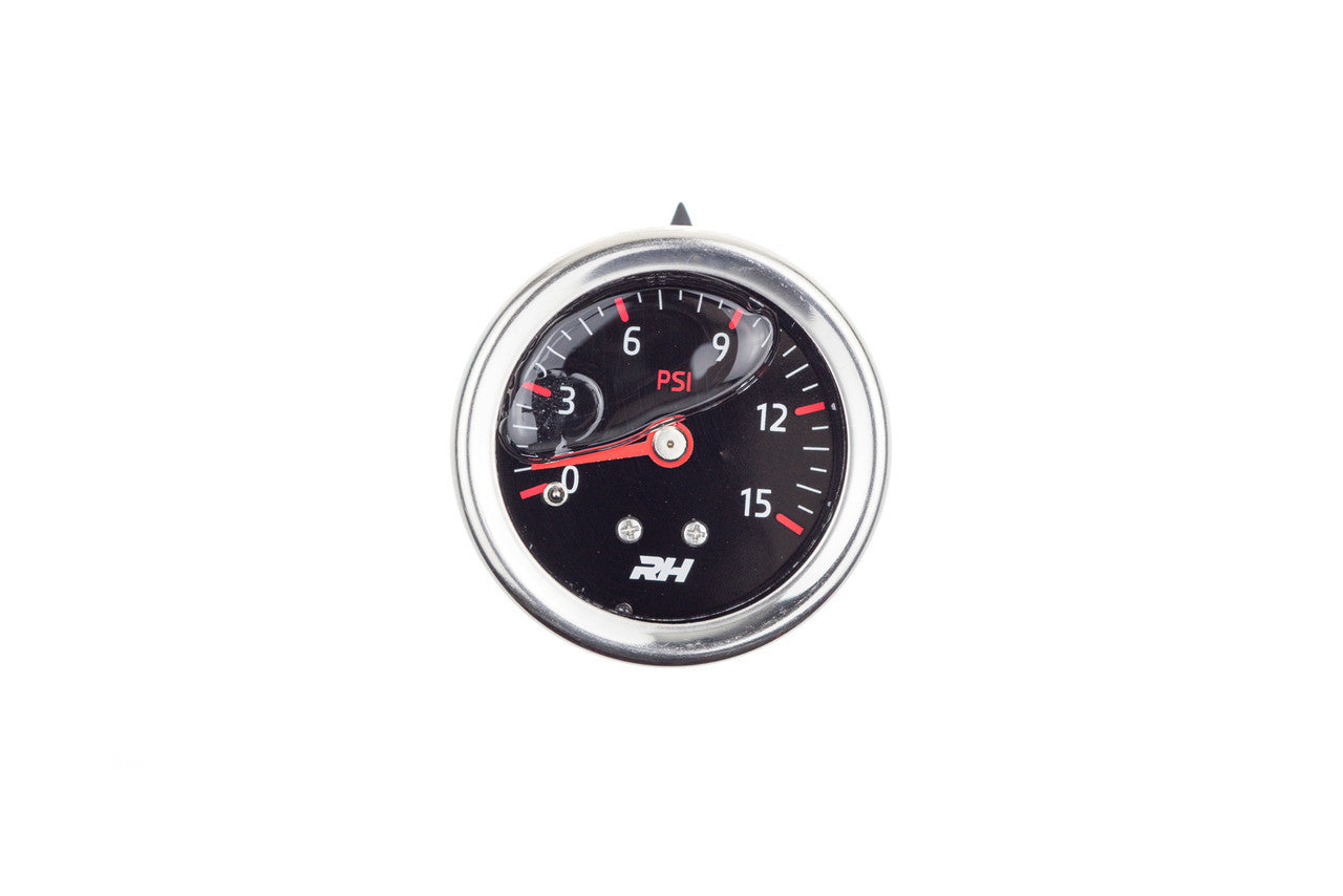 Redhorse Performance 5001 Series Fuel Pressure Gauge - 0-15 psi - Full Sweep - Black Face