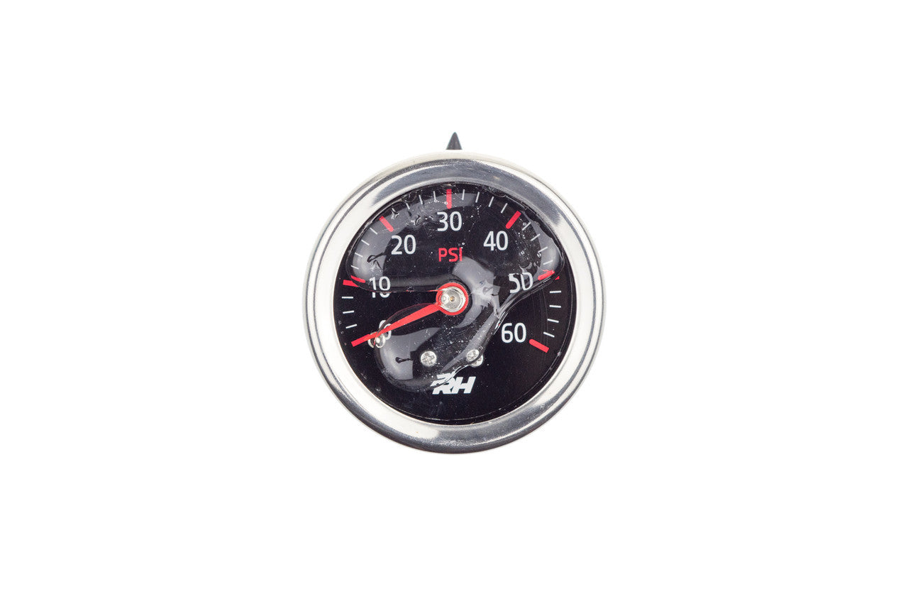 Redhorse Performance 5001 Series Fuel Pressure Gauge - 0-60 psi - Full Sweep - Black Face
