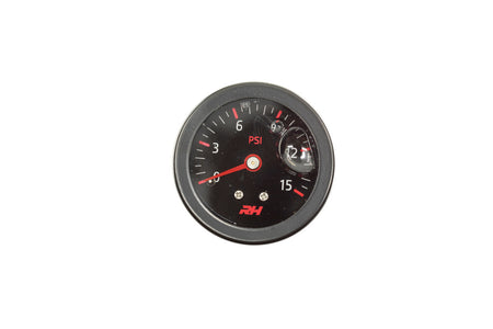 Redhorse Performance 5002 Series Fuel Pressure Gauge - 0-15 psi - Full Sweep - Black Face