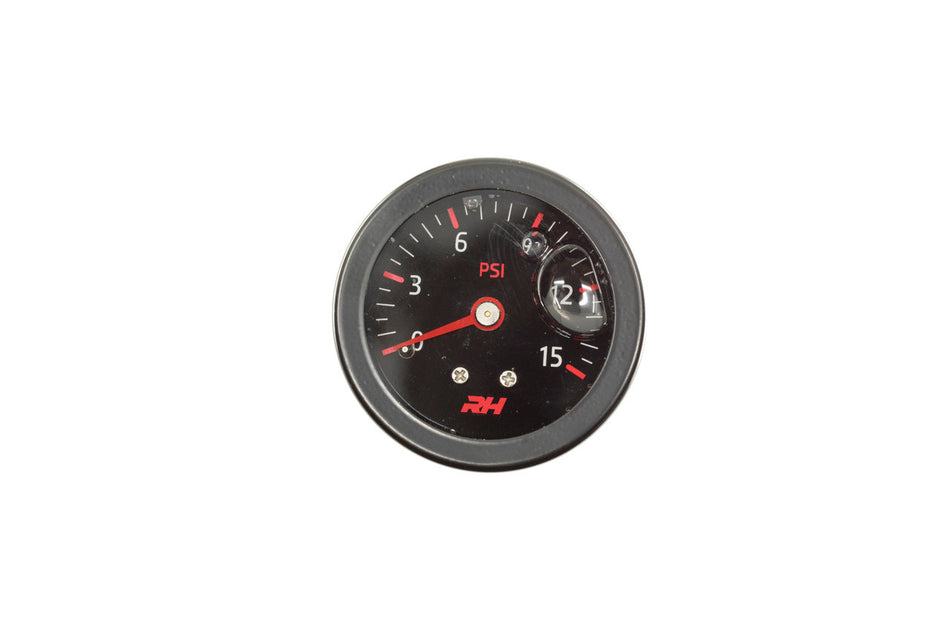 Redhorse Performance 5002 Series Fuel Pressure Gauge - 0-15 psi - Full Sweep - Black Face
