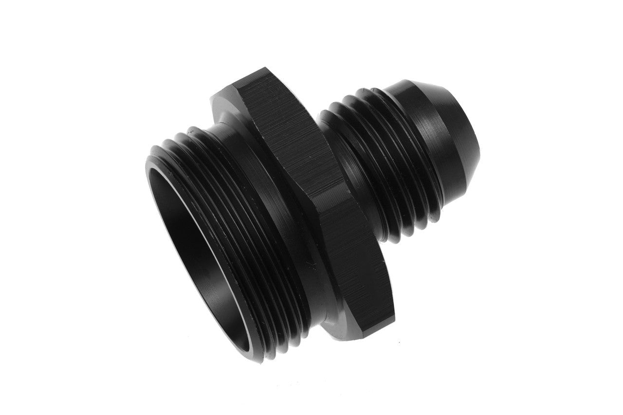 Redhorse Performance 5000 Series 6 AN Male to 7/8-20 in Inverted Flare Male Straight Carburetor Adapter - Black