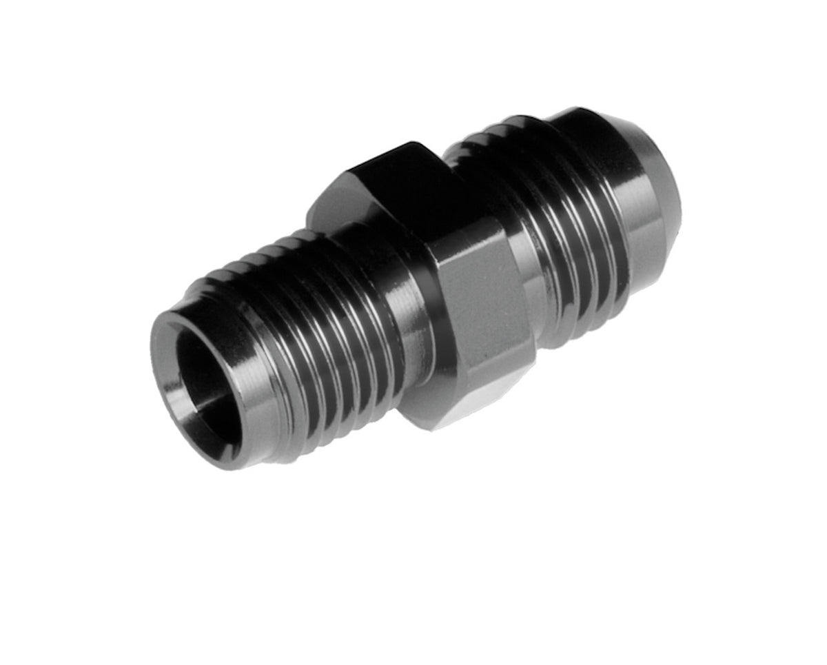 Redhorse Performance 5050 Series 6 AN Male to 1/2-20 in Inverted Flare Male Straight Carburetor Adapter - Black