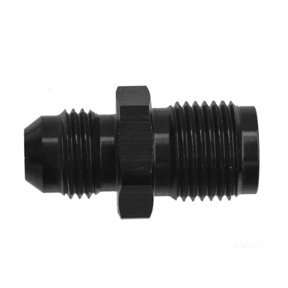 Redhorse Performance 5060 Series 6 AN Male to 5/8-18 in Inverted Flare Male Straight Carburetor Adapter - Black