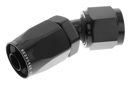 Redhorse Performance 6030 Series 30 Degree Hose End - 10 AN Hose to 10 AN Female - Black