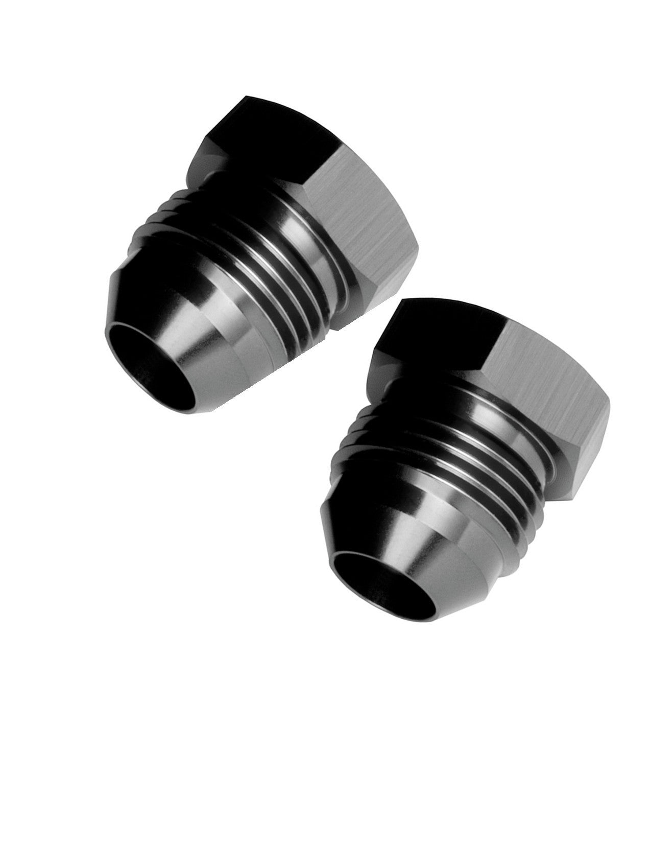 Redhorse Performance Hex Head Flare 6 AN Plug - Black (Pair)