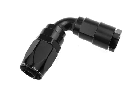 Redhorse Performance 8090 Series 6 AN Hose End to 3/8 in SAE Female Quick Disconnect 90 Degree Quick Disconnect Fitting - Black 