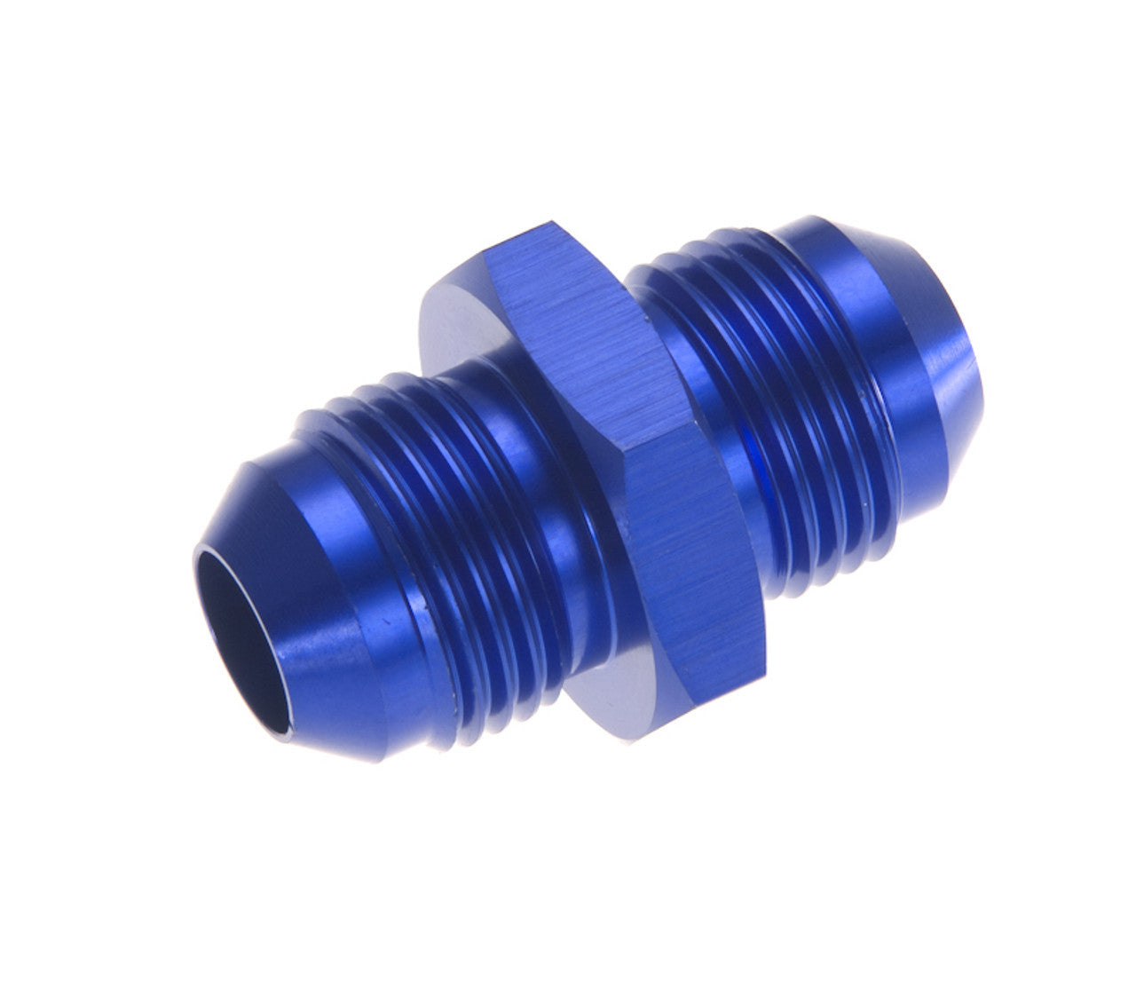 Redhorse Performance 815 Series 8 AN Male to 8 AN Male Straight Flare Union - Blue