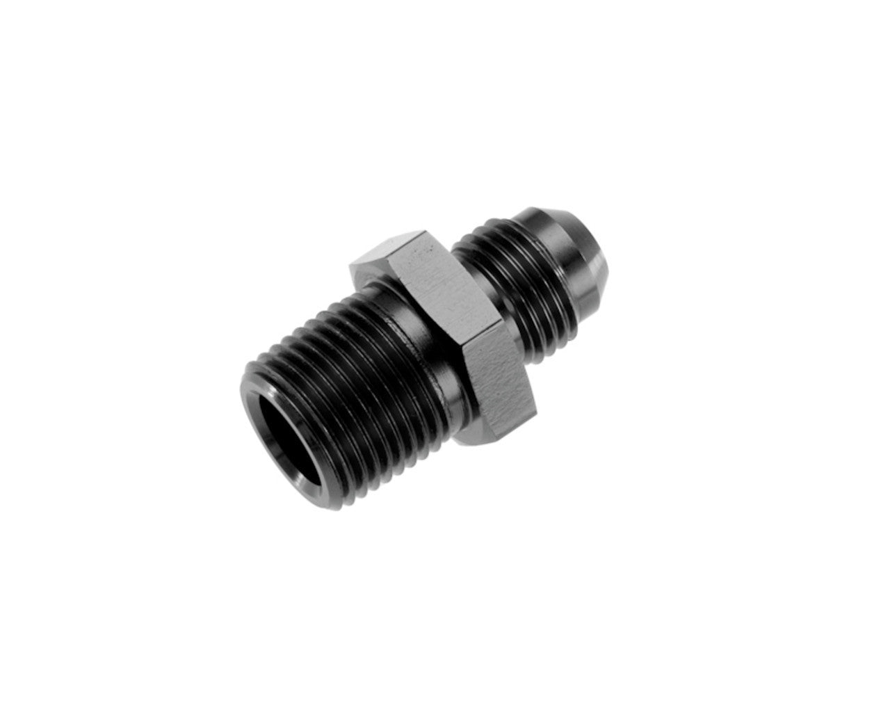 Redhorse Performance 816 Series 6 AN Male to 3/8 in NPT Male Straight Fitting - Black